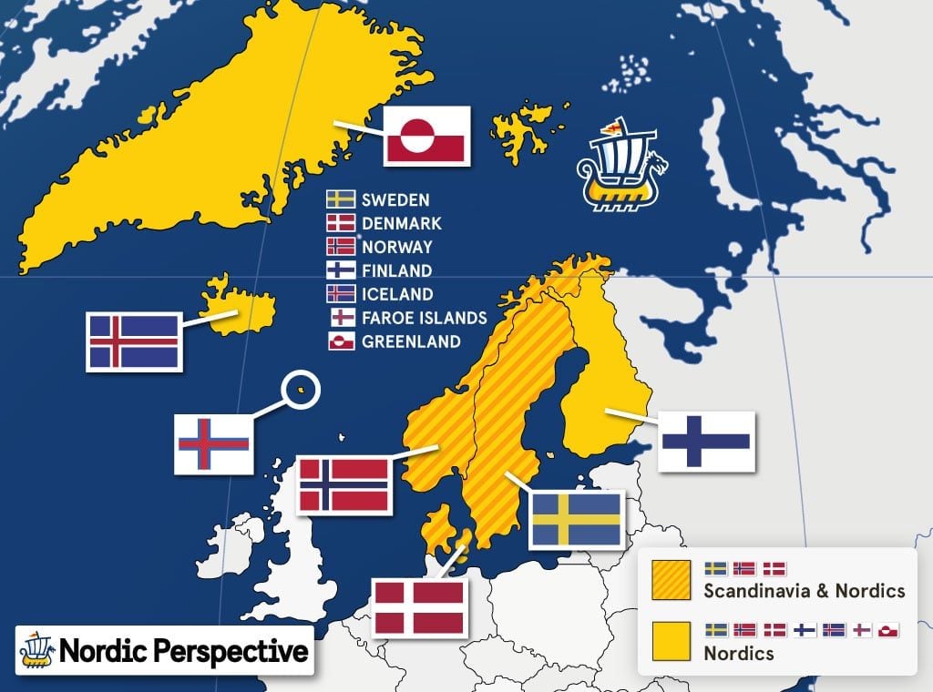 Nordic Vs Germanic Vs Celtic Differences Links Explained Maps   Map Scandinavia Europe World Globe Nordic Perspective Min 1024x760 