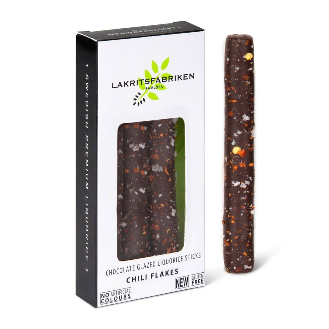 Lakritsfabriken Chili Sticks Dark Chocolate Glazed Salt Liquorice