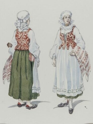 Sweden Traditional Clothing for Girl