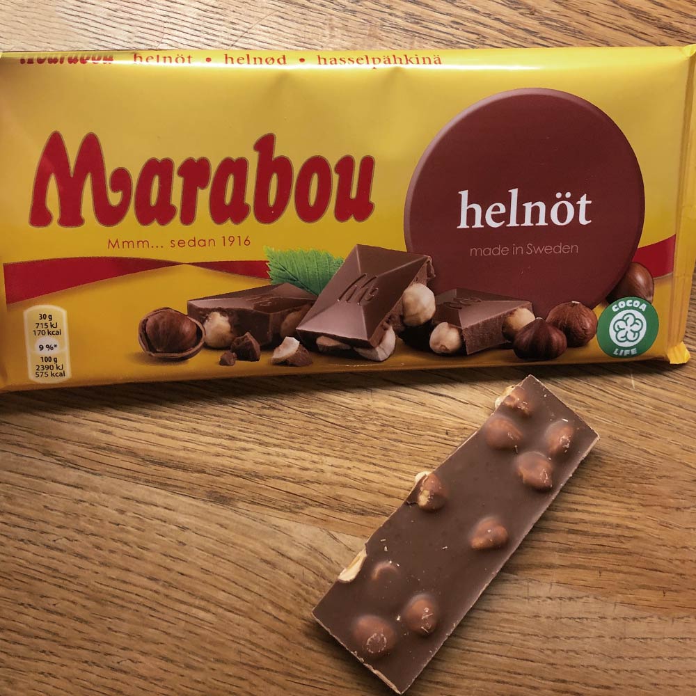 marabou helnot swedish chocolate