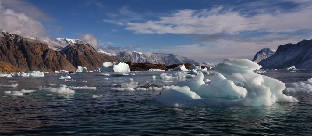 off the coast of greenland