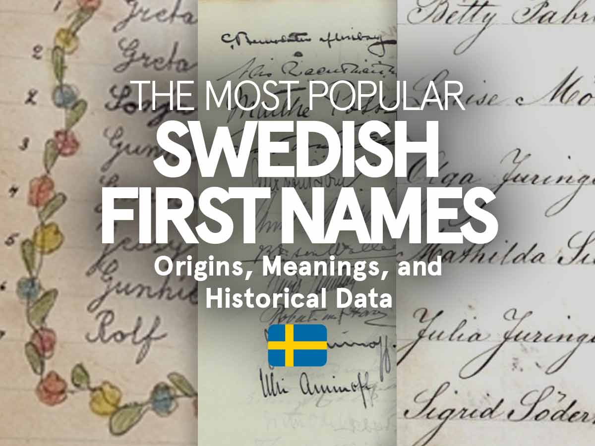 The Most Popular Swedish First Names 1920 2022 Meanings 