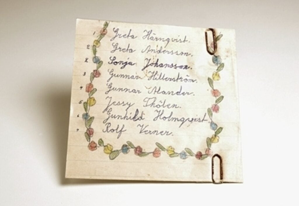 swedish names cursive book