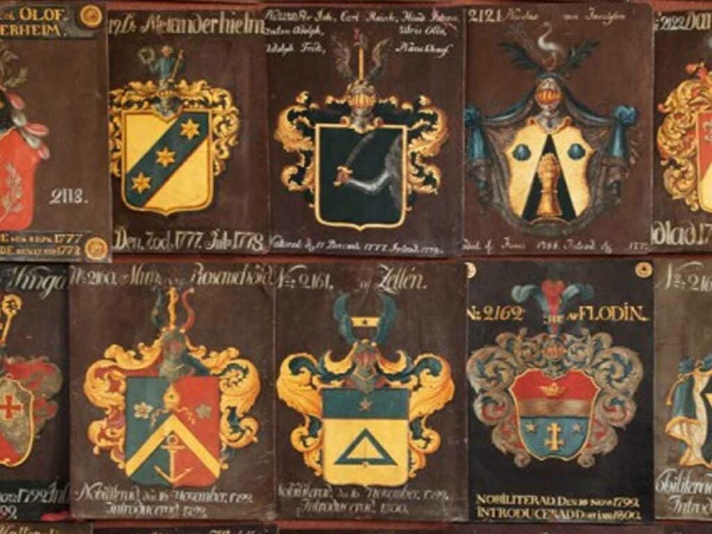 swedish noble last names heraldry