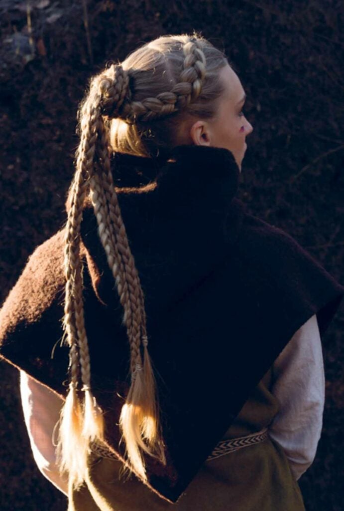 vikingeflet shieldmaiden viking braids blond valkyrie braid 1