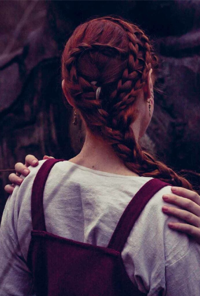vikingeflet shieldmaiden viking braids red braids 1